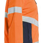 Blaklader Dames High Vis Jack 47611977 shell HiVis waterdicht winddicht fluo oranje-marineblauw(5389)