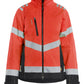 Blaklader Dames High Vis Jack 47611977 shell HiVis waterdicht winddicht fluo rood-zwart(5599)