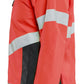 Blaklader Dames High Vis Jack 47611977 shell HiVis waterdicht winddicht fluo rood-zwart(5599)