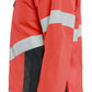 Blaklader Dames High Vis Jack 47611977 shell HiVis waterdicht winddicht fluo rood-zwart(5599)