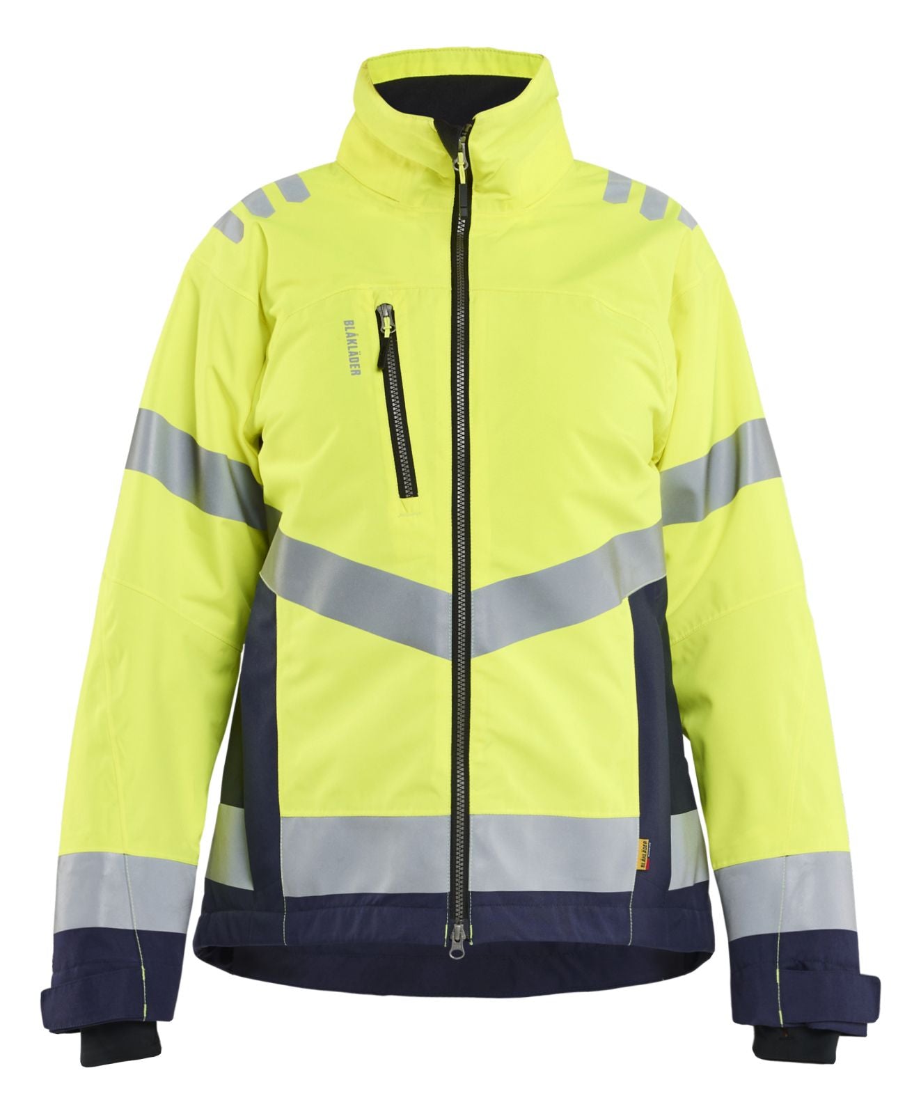 Blaklader Dames High Vis Winterjas 47621977 HiVis fluo geel-marineblauw(3389)