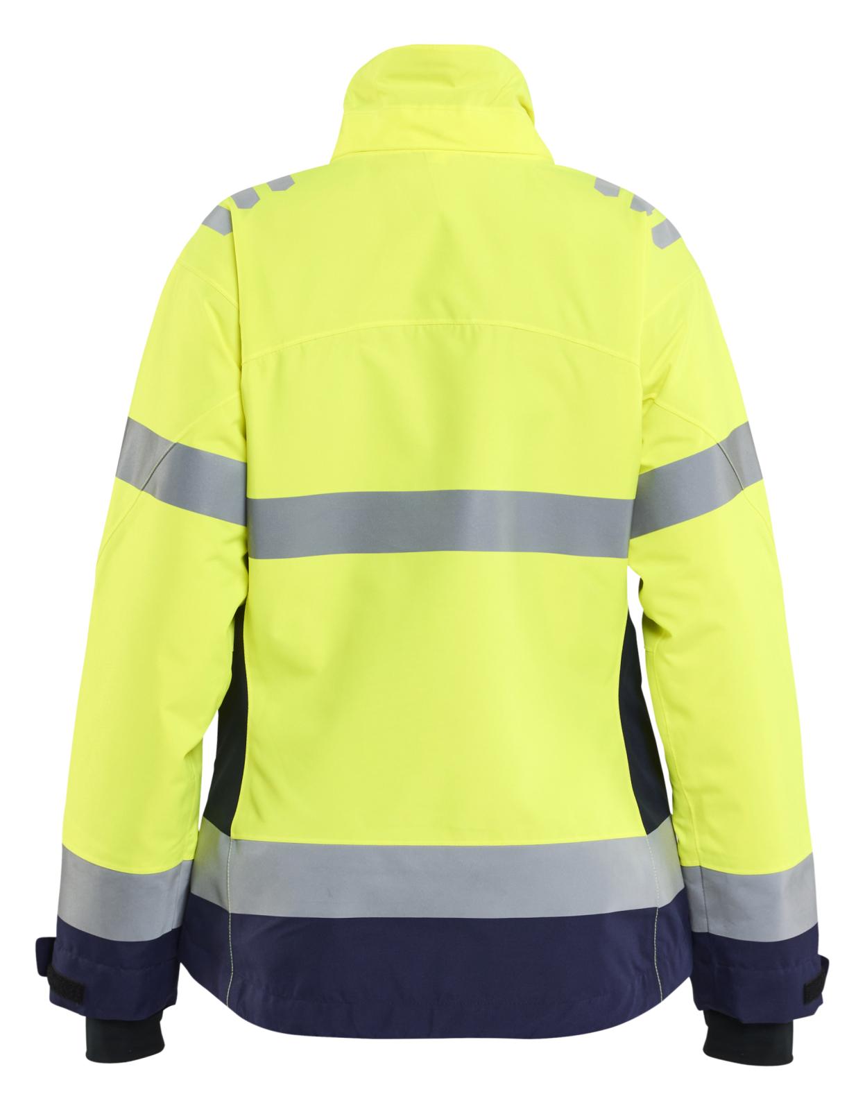 Blaklader Dames High Vis Winterjas 47621977 HiVis fluo geel-marineblauw(3389)