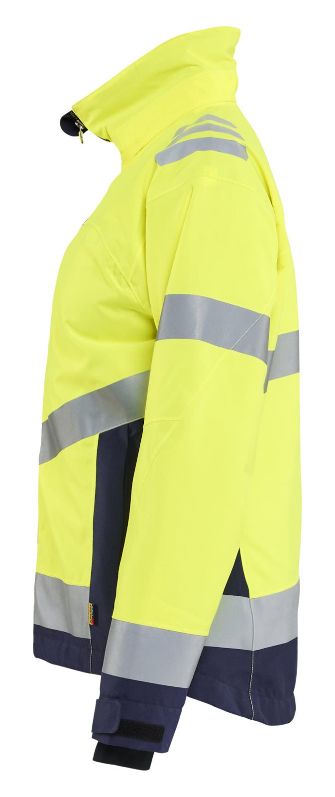 Blaklader Dames High Vis Winterjas 47621977 HiVis fluo geel-marineblauw(3389)