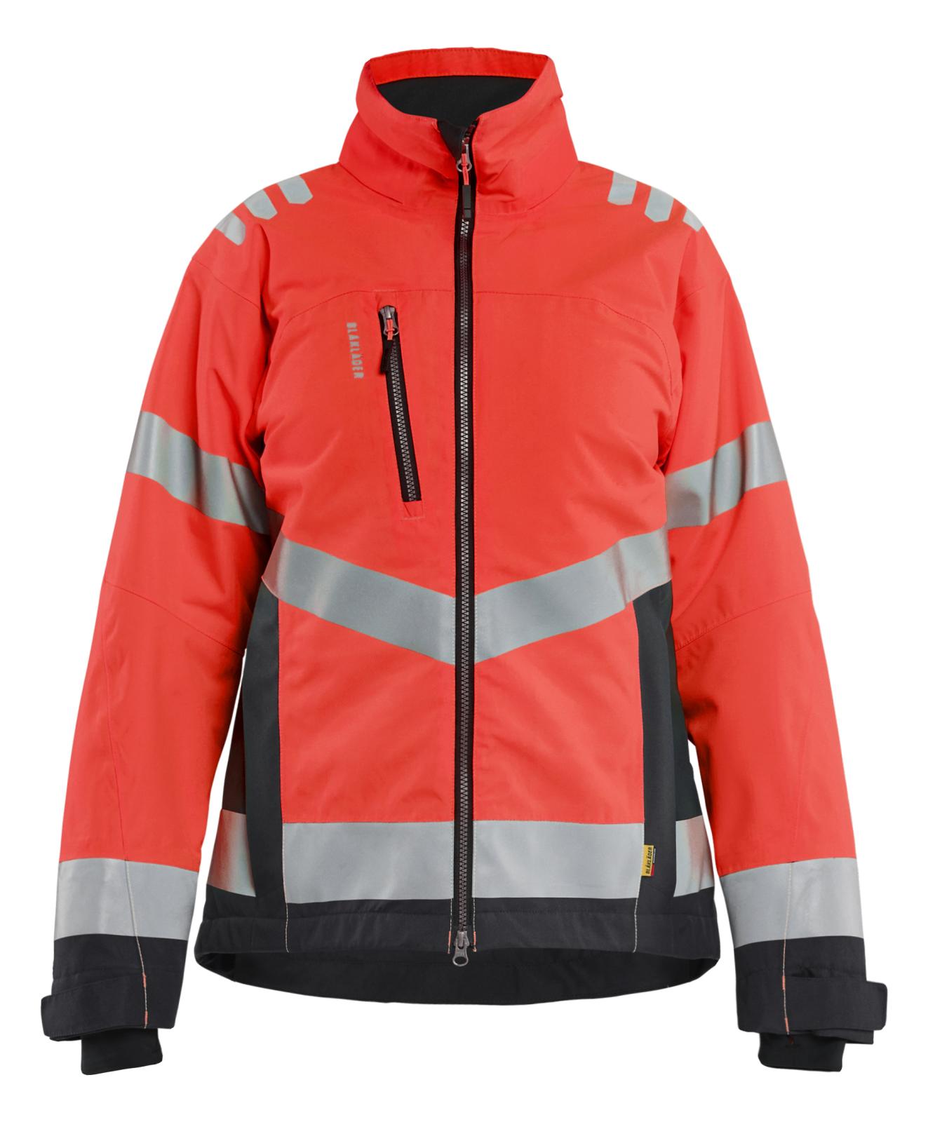 Blaklader Dames High Vis Winterjas 47621977 HiVis fluo rood-zwart(5599)