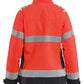 Blaklader Dames High Vis Winterjas 47621977 HiVis fluo rood-zwart(5599)