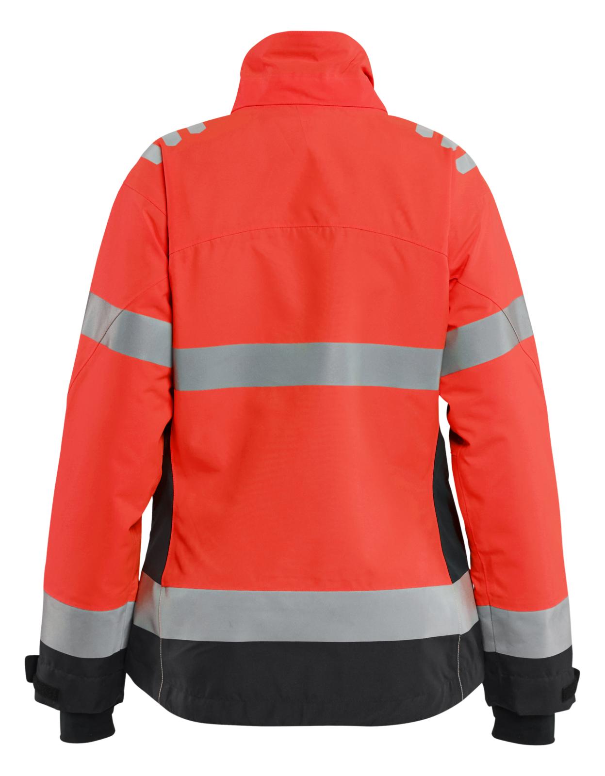Blaklader Dames High Vis Winterjas 47621977 HiVis fluo rood-zwart(5599)