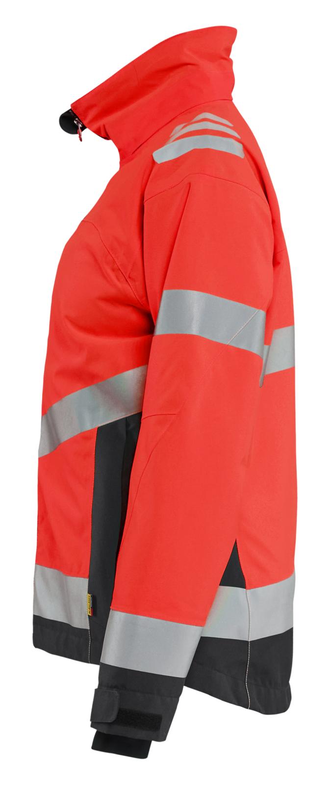 Blaklader Dames High Vis Winterjas 47621977 HiVis fluo rood-zwart(5599)