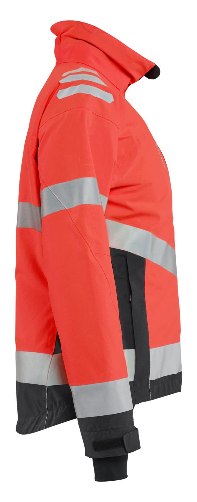 Blaklader Dames High Vis Winterjas 47621977 HiVis fluo rood-zwart(5599)