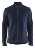 Blaklader Wind regen sneeuw Unite Microfleecevest 47651010 donker marineblauw-fluo geel(8633)