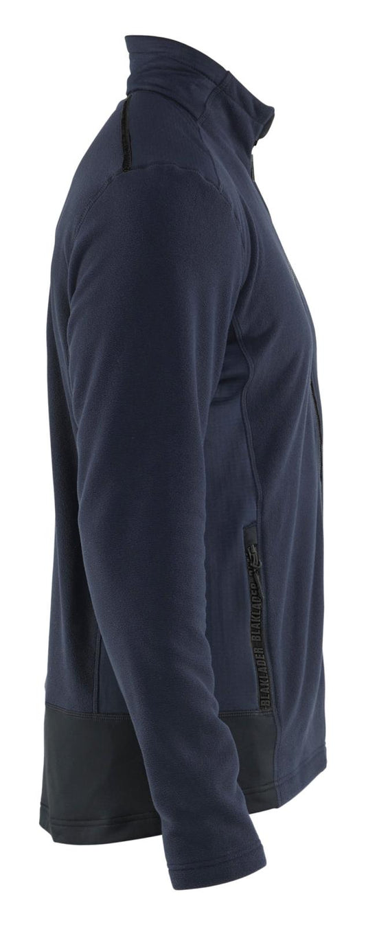 Blaklader Wind regen sneeuw Unite Microfleecevest 47651010 donker marineblauw-zwart(8699)
