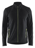 Blaklader Wind regen sneeuw Unite Microfleecevest 47651010 zwart-fluo geel(9933)