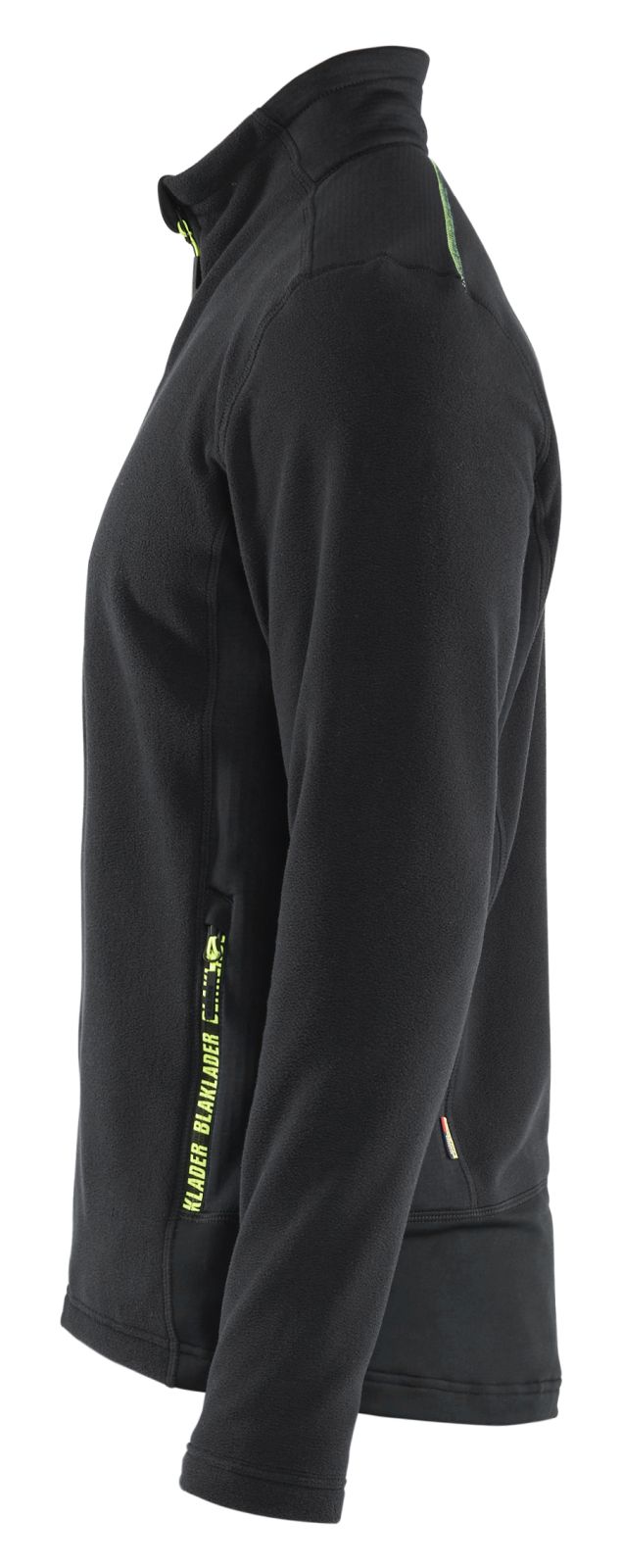 Blaklader Wind regen sneeuw Unite Microfleecevest 47651010 zwart-fluo geel(9933)