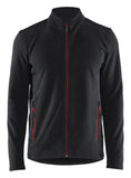 Blaklader Wind regen sneeuw Unite Microfleecevest 47651010 zwart-rood(9956)