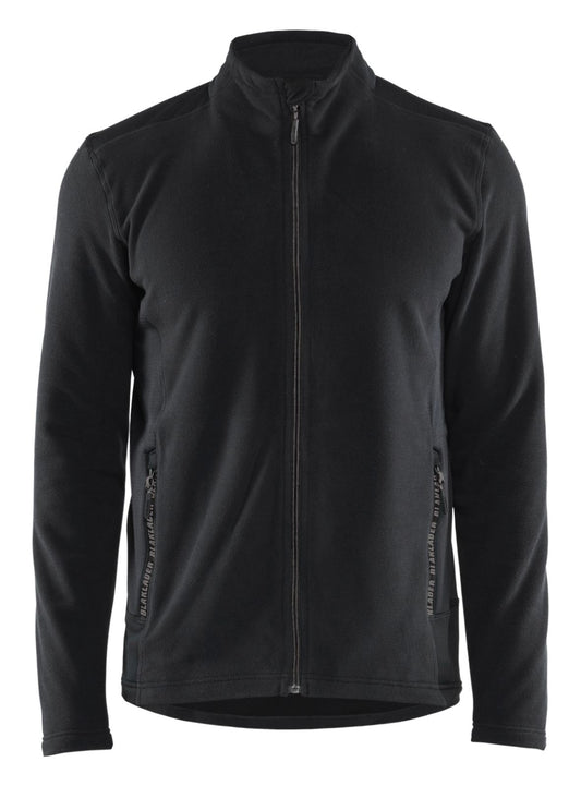 Blaklader Wind regen sneeuw Unite Microfleecevest 47651010 zwart-middelgrijs(9996)