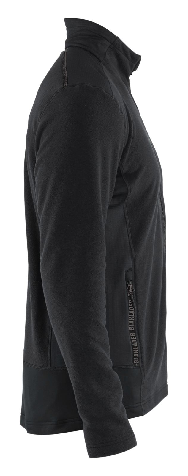 Blaklader Wind regen sneeuw Unite Microfleecevest 47651010 zwart-middelgrijs(9996)