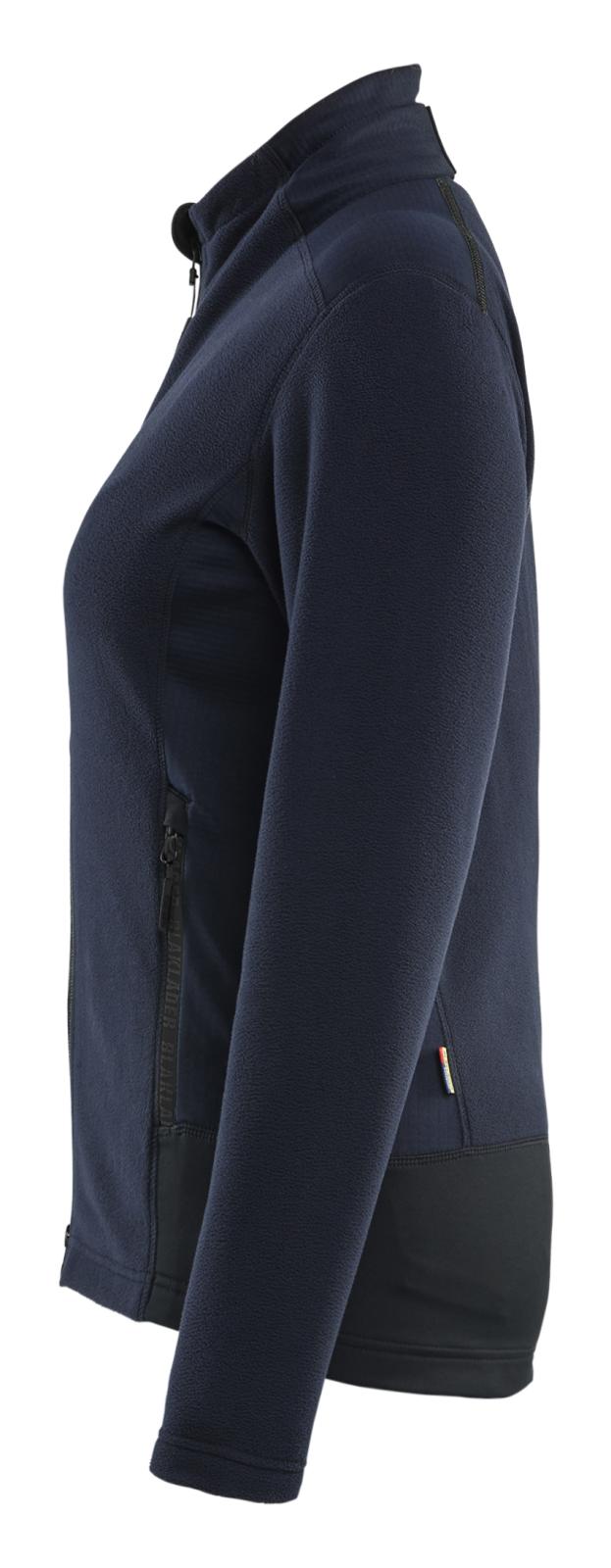 Blaklader Wind regen sneeuw Unite Dames Microfleecevest 47661010 donker marineblauw-zwart(8699)