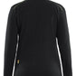 Blaklader Wind regen sneeuw Unite Dames Microfleecevest 47661010 zwart-fluo geel(9933)