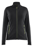 Blaklader Wind regen sneeuw Unite Dames Microfleecevest 47661010 zwart-fluo geel(9933)