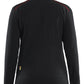 Blaklader Wind regen sneeuw Unite Dames Microfleecevest 47661010 zwart-rood(9956)