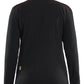 Blaklader Wind regen sneeuw Unite Dames Microfleecevest 47661010 zwart-rood(9956)