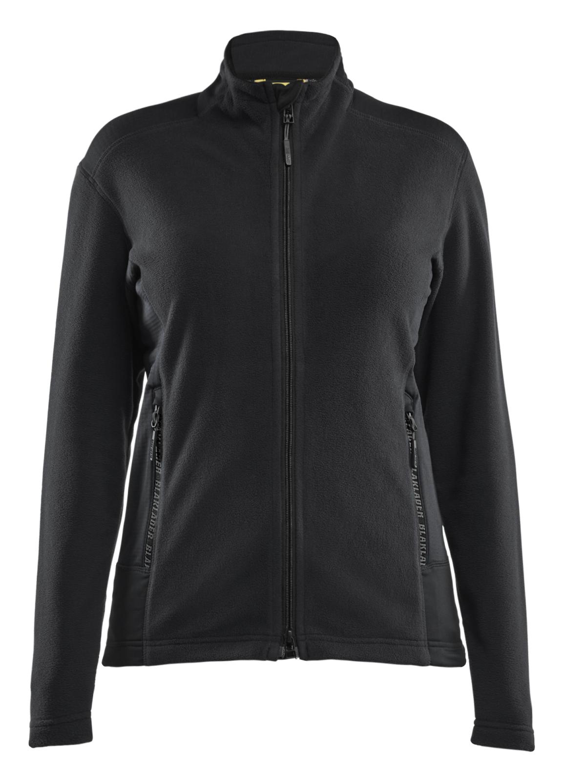 Blaklader Wind regen sneeuw Unite Dames Microfleecevest 47661010 zwart-middelgrijs(9996)