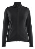 Blaklader Wind regen sneeuw Unite Dames Microfleecevest 47661010 zwart-middelgrijs(9996)