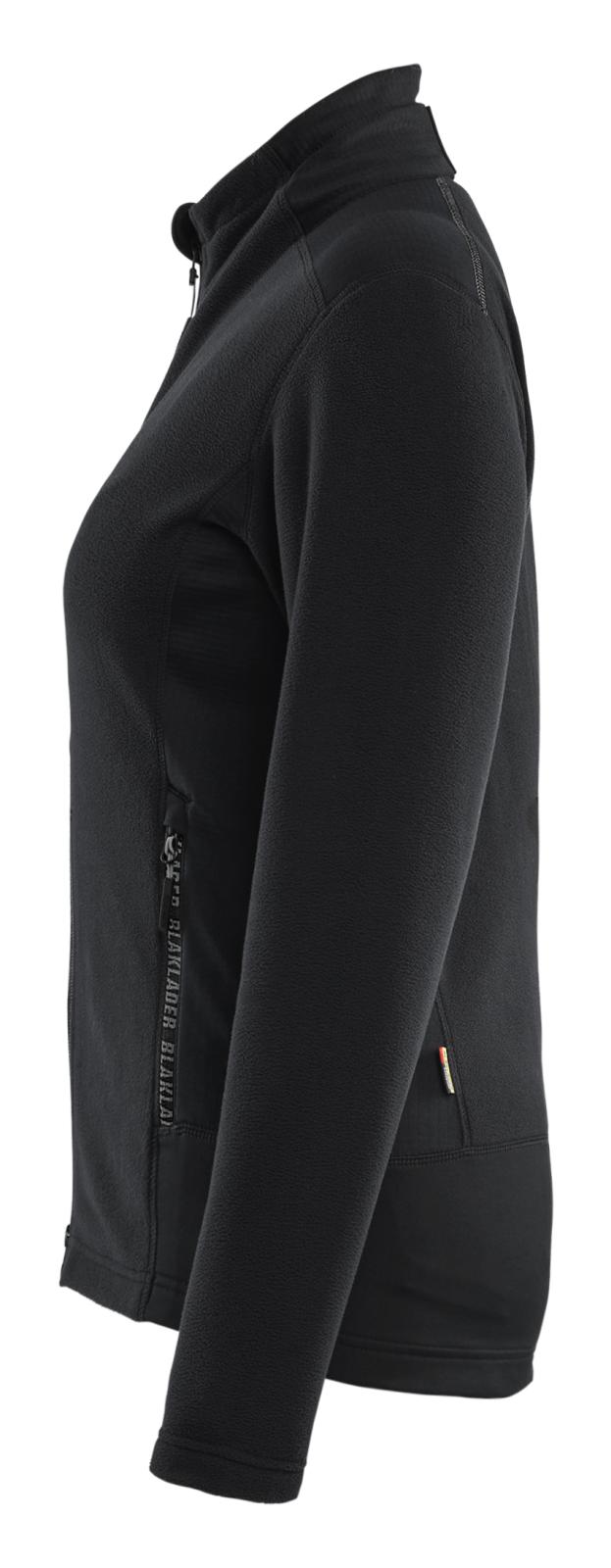 Blaklader Wind regen sneeuw Unite Dames Microfleecevest 47661010 zwart-middelgrijs(9996)