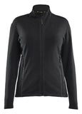 Blaklader Wind regen sneeuw Unite Dames Microfleecevest 47661010 zwart-middelgrijs(9996)