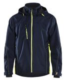 Blaklader Wind regen sneeuw Bi-Colour Jack 47901977 shell waterdicht winddicht ademend donker marineblauw-fluo geel(8633)