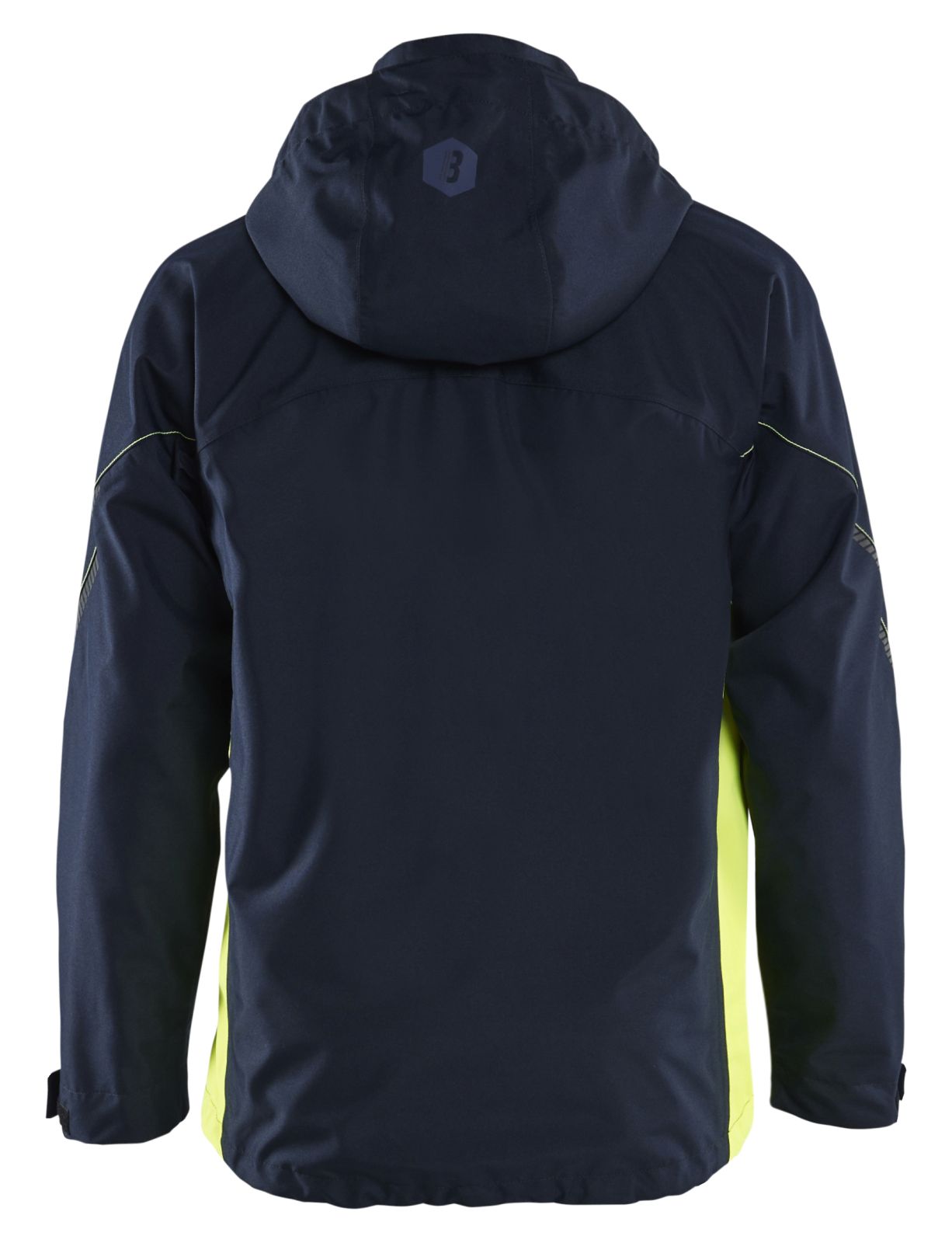 Blaklader Wind regen sneeuw Bi-Colour Jack 47901977 shell waterdicht winddicht ademend donker marineblauw-fluo geel(8633)