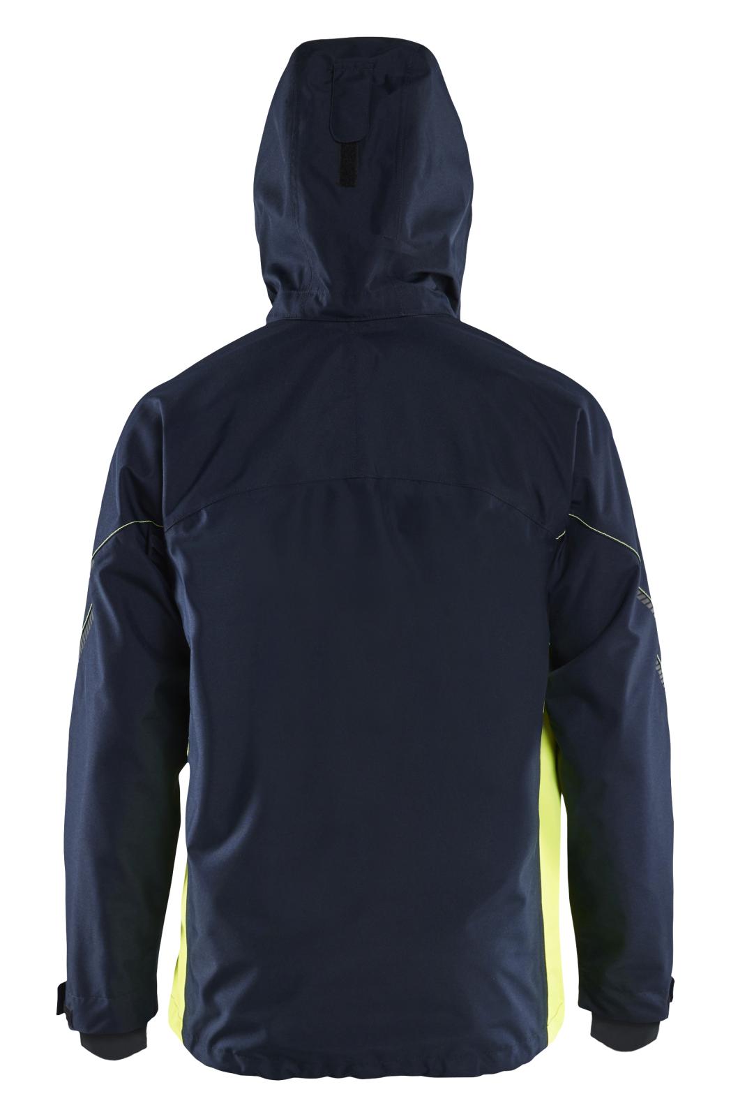 Blaklader Wind regen sneeuw Bi-Colour Jack 47901977 shell waterdicht winddicht ademend donker marineblauw-fluo geel(8633)