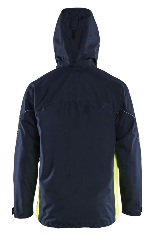 Blaklader Wind regen sneeuw Bi-Colour Jack 47901977 shell waterdicht winddicht ademend donker marineblauw-fluo geel(8633)