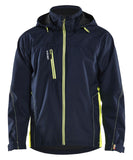 Blaklader Wind regen sneeuw Bi-Colour Jack 47901977 shell waterdicht winddicht ademend donker marineblauw-fluo geel(8633)