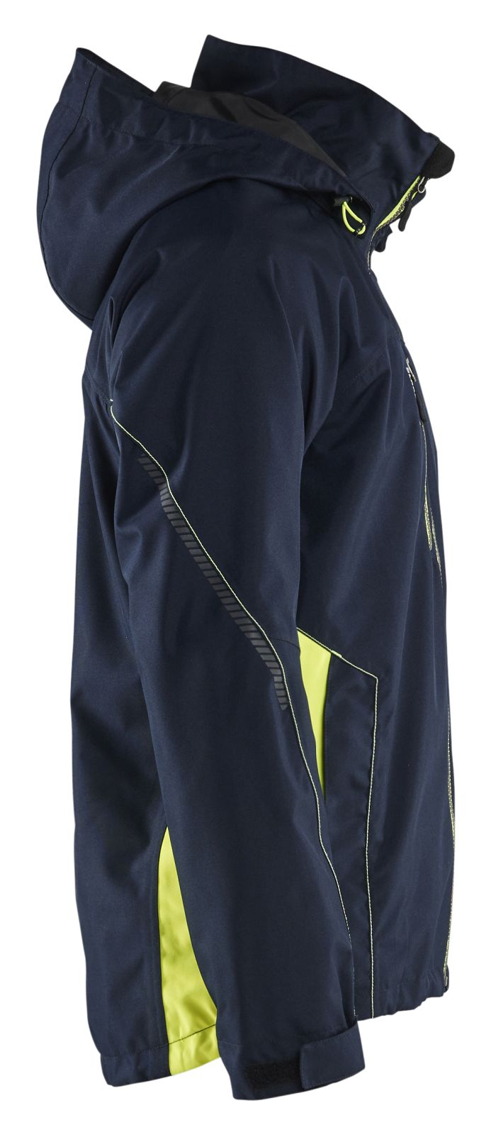 Blaklader Wind regen sneeuw Bi-Colour Jack 47901977 shell waterdicht winddicht ademend donker marineblauw-fluo geel(8633)