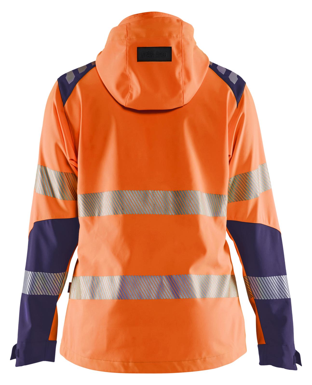 Blaklader Dames High Vis Jack 47912513 Softshell HiVis fluo oranje-marineblauw(5389)