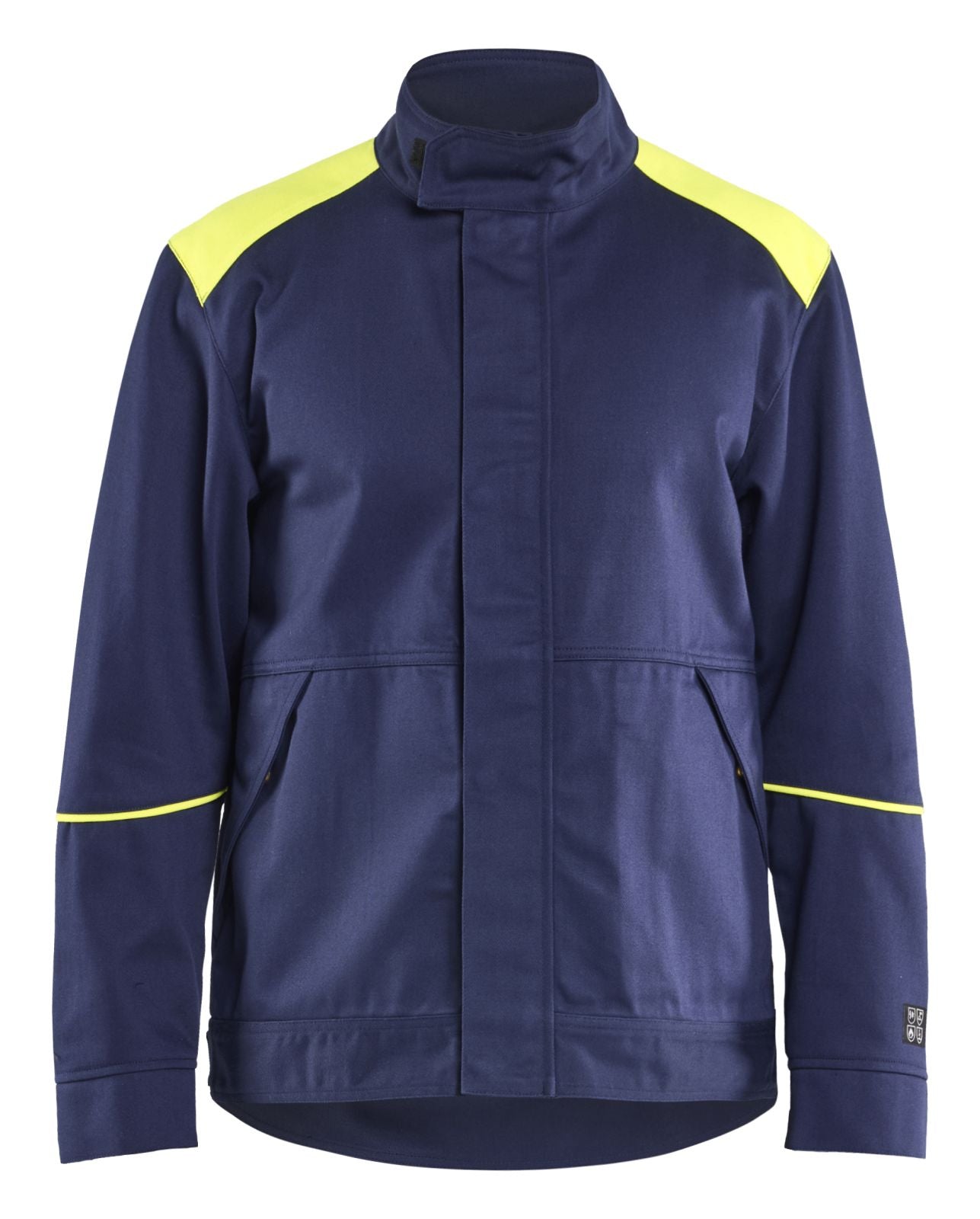 Blaklader Jassen 48011501 Vlamvertragend marineblauw-geel(8933)