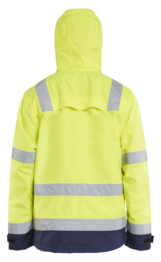 Blaklader Jassen 48371977 HiVis fluo geel-marineblauw(3389)