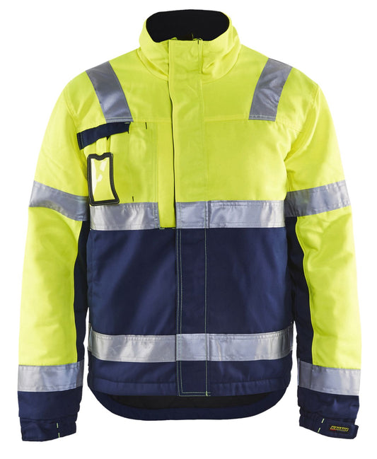 Blaklader Jassen 48621811 HiVis fluo geel-marineblauw(3389)