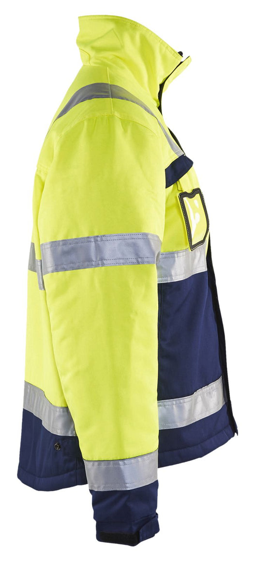 Blaklader Jassen 48621811 HiVis fluo geel-marineblauw(3389)
