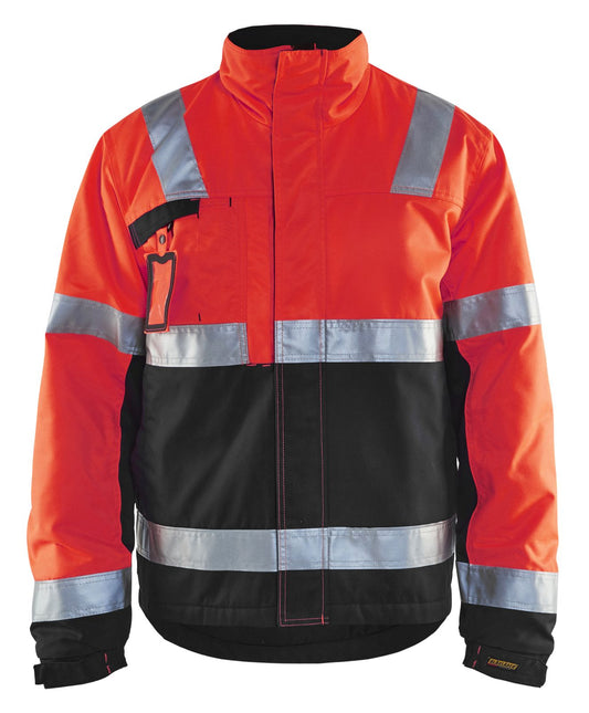 Blaklader Jassen 48621811 HiVis fluo rood-zwart(5599)