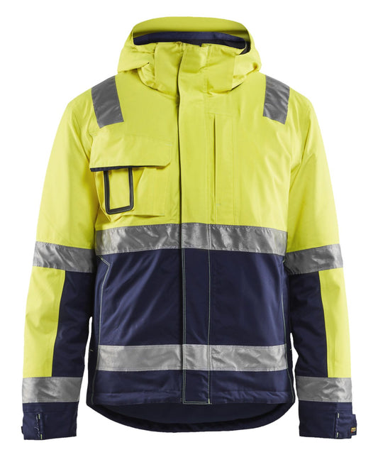 Blaklader Jassen 48701987 HiVis fluo geel-marineblauw(3389)