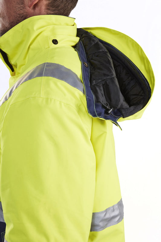 Blaklader Jassen 48701987 HiVis fluo geel-marineblauw(3389)
