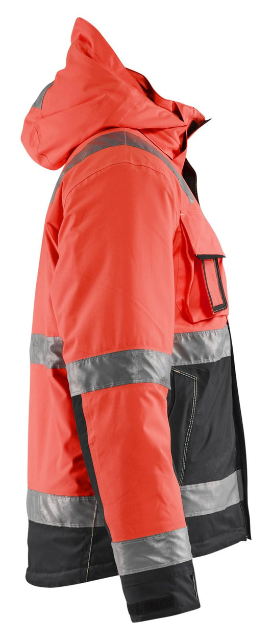 Blaklader Jassen 48701987 HiVis fluo rood-zwart(5599)
