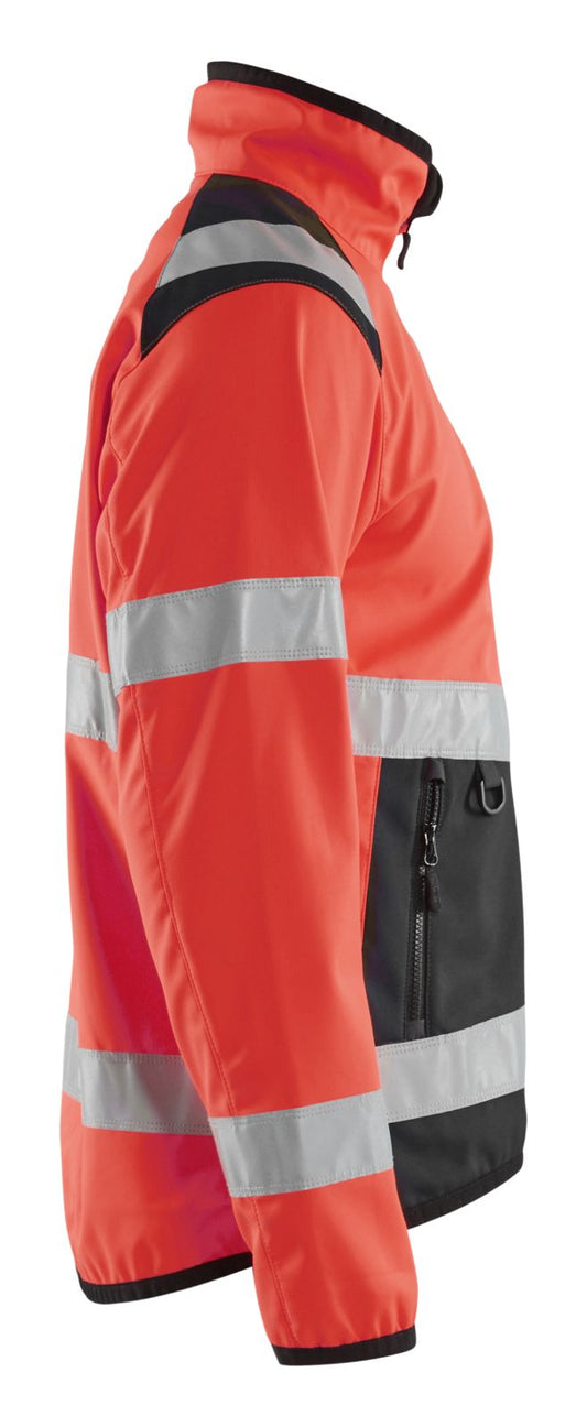 Blaklader Jassen 48772516 HiVis fluo rood-zwart(5599)