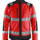 Blaklader Jassen 48882524 HiVis fluo rood-zwart(5599)