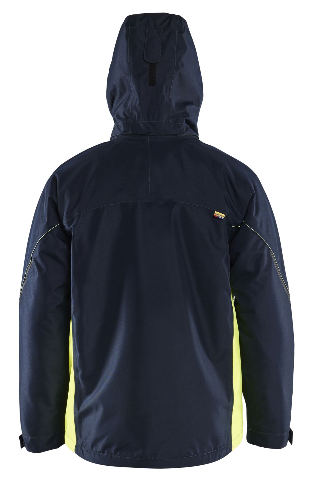 Blaklader Wind regen sneeuw Jas 48901977 winter lichtgewicht waterdicht winddicht ademend donker marineblauw-fluo geel(8633)