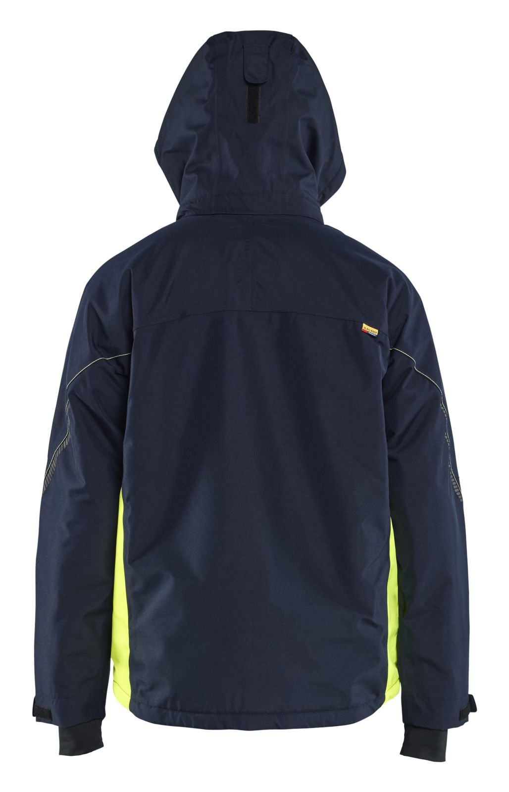 Blaklader Wind regen sneeuw Jas 48901977 winter lichtgewicht waterdicht winddicht ademend donker marineblauw-fluo geel(8633)