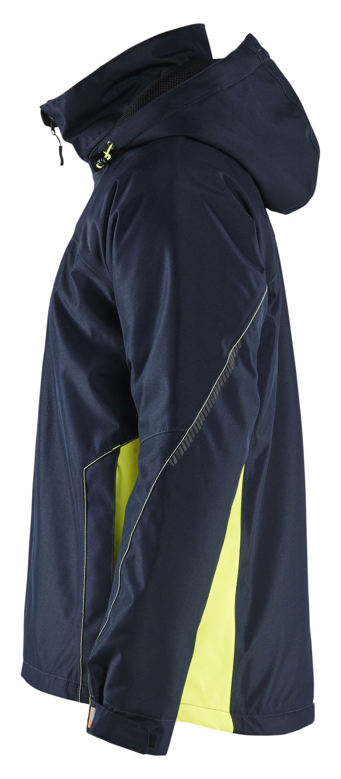Blaklader Wind regen sneeuw Jas 48901977 winter lichtgewicht waterdicht winddicht ademend donker marineblauw-fluo geel(8633)