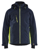 Blaklader Wind regen sneeuw Jas 48901977 winter lichtgewicht waterdicht winddicht ademend donker marineblauw-fluo geel(8633)
