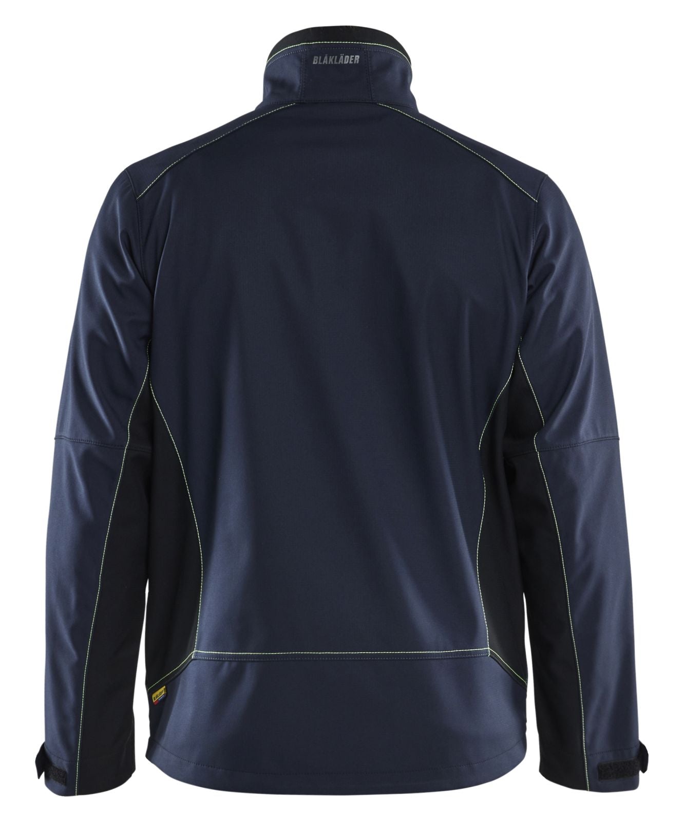 Blaklader jassen 49502516 softshell donker marineblauw-fluo geel(8633)